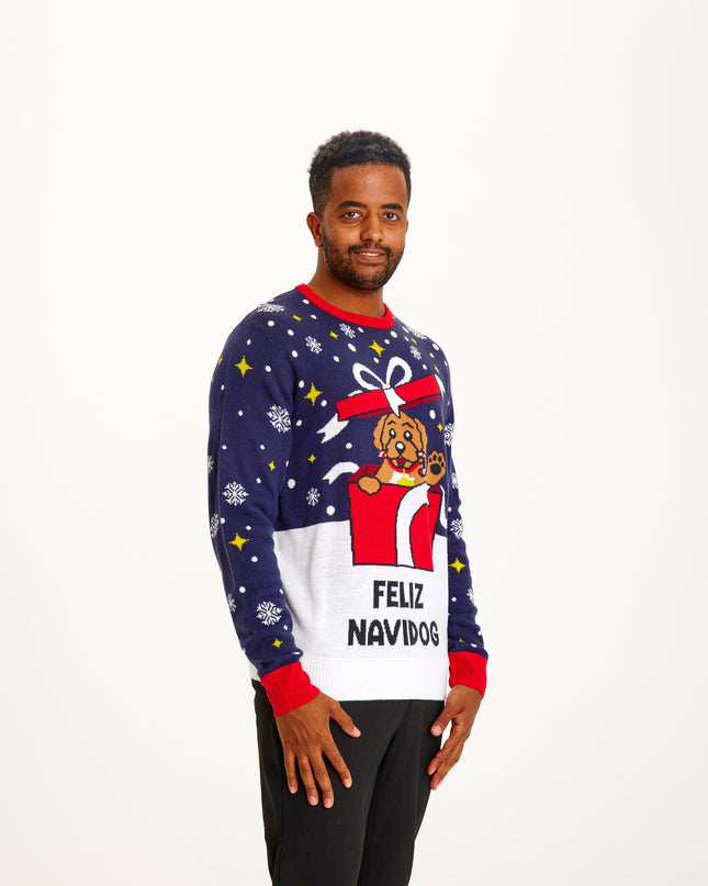 Feliz Navidog Christmas Sweater for Men