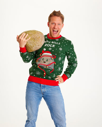 Jingle Bells Rocks Christmas Sweater for Men