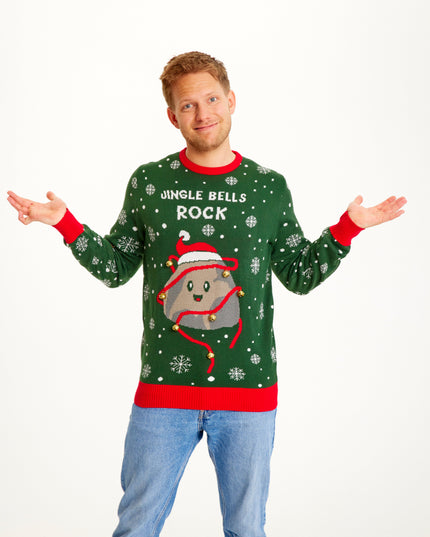 Jingle Bells Rocks Christmas Sweater for Men
