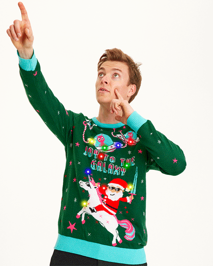 Joy To The Galaxy Sweater - Men