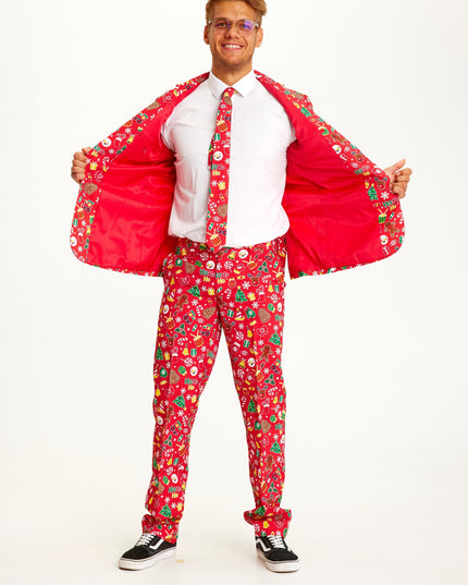 Increíble Traje Rojo de Navidad