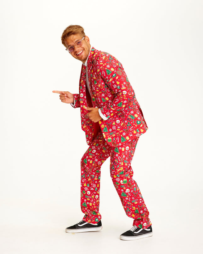 Awesome Red Christmas Suit