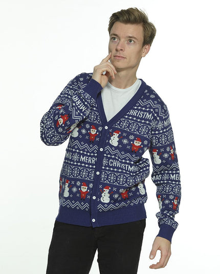 Lively Christmas Cardigan - Unisex Holiday Fashion