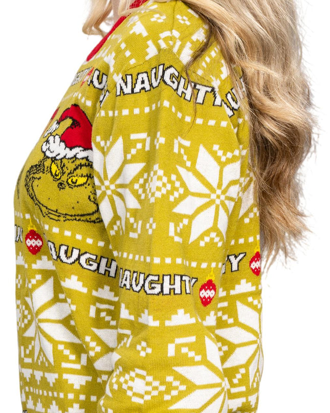 "Naughty" Grinch Ugly Christmas Sweater