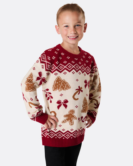 Kids' Gingerbread Christmas Sweater | Festive Holiday Sweater for Kids