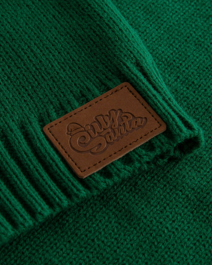 Kids' Green Reindeer Christmas Sweater