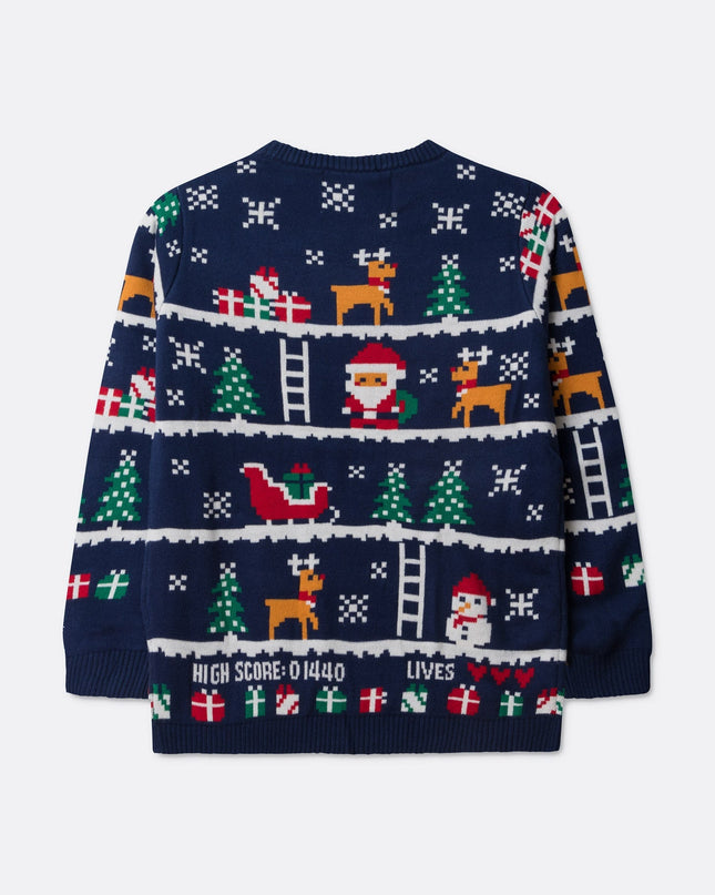 Kids' Retro Video Game Christmas Sweater