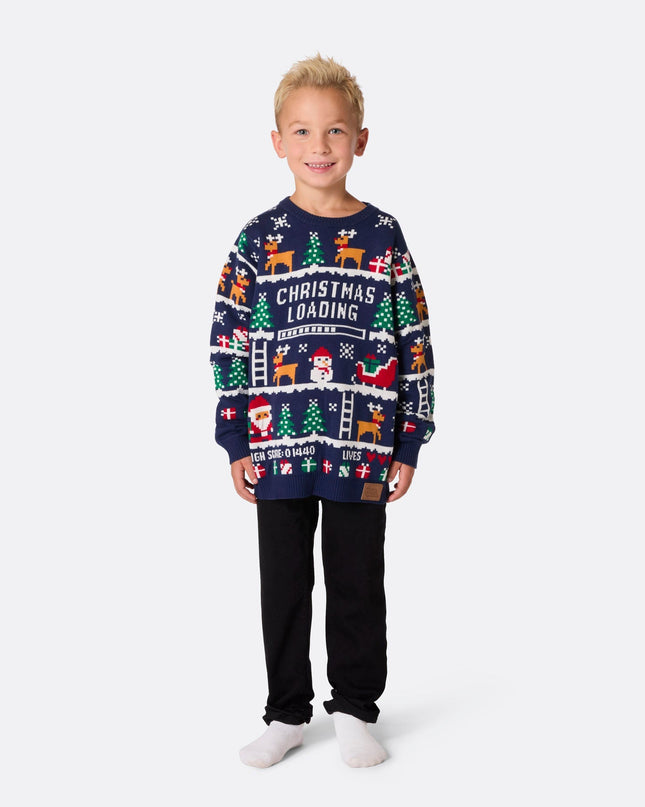 Kids' Retro Video Game Christmas Sweater