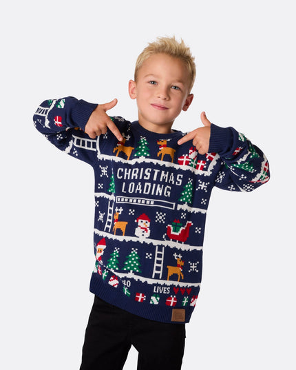 Kids' Retro Video Game Christmas Sweater