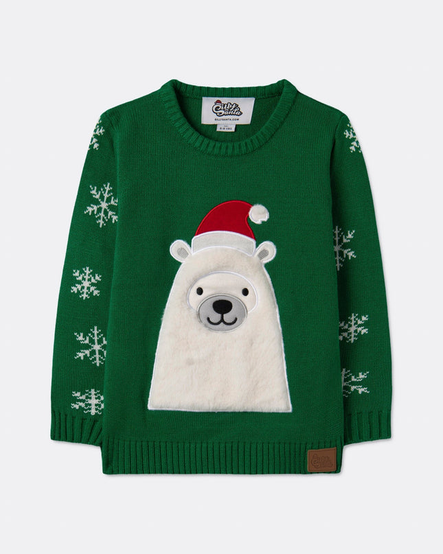 Kids' Polar Bear Christmas Sweater