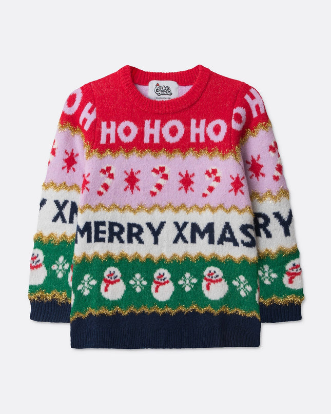 Kids' Striped Christmas Sweater