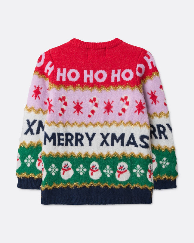 Kids' Striped Christmas Sweater