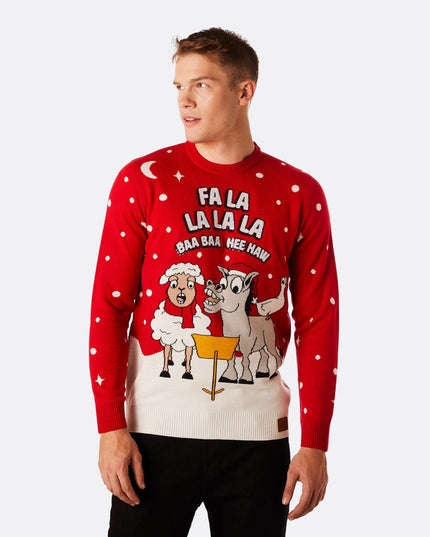 Men's Baa Baa Christmas Sweater for Holiday Cheer