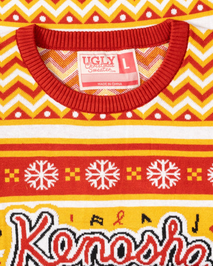 Kenosha Kickers Band Logo Ugly Christmas Sweater
