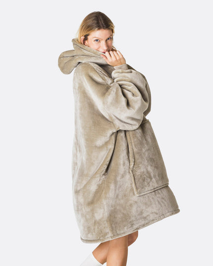 HappyHoodie Khaki til Voksne - Alsidigt Loungewear