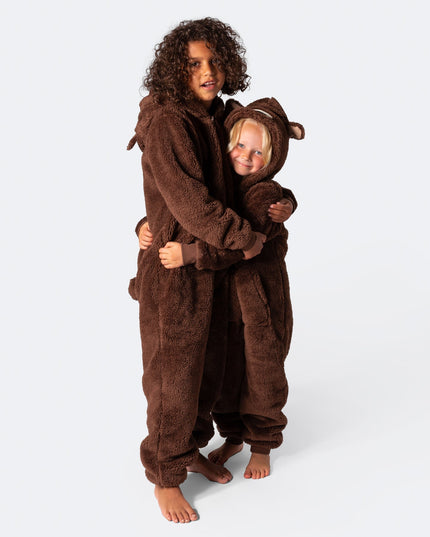 Kids' Brown Teddy Bear Onesie