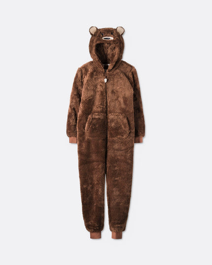 Kids Brown Teddy Bear Onesie
