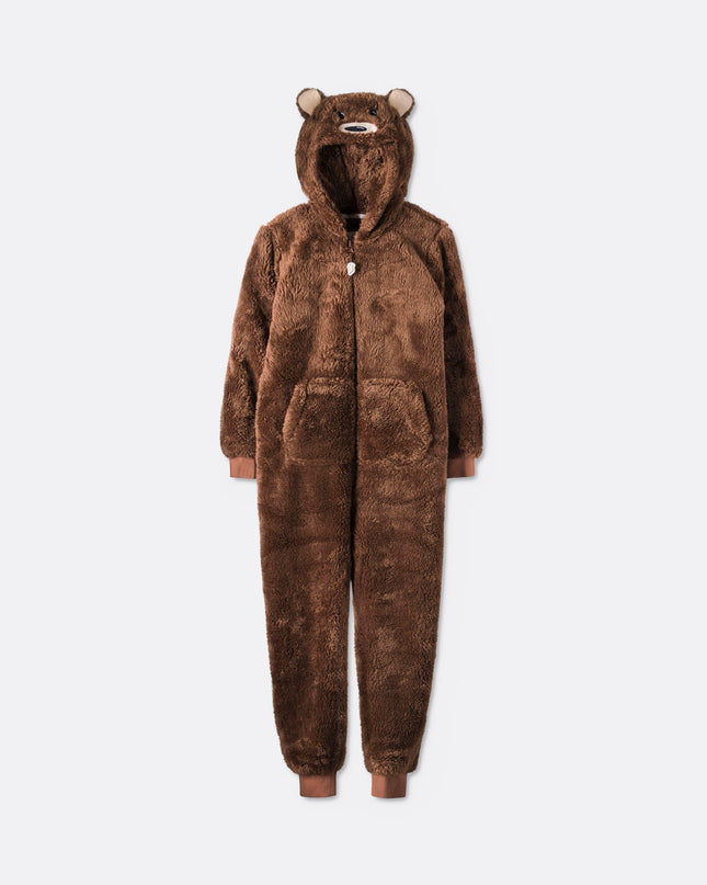 Kids Brown Teddy Bear Onesie