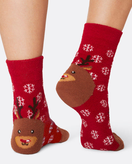 Kids' Fluffy Christmas Socks (3-pack)