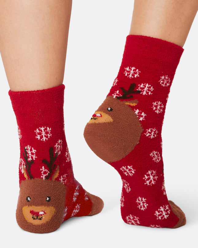 Kids' Fluffy Christmas Socks Set of 3