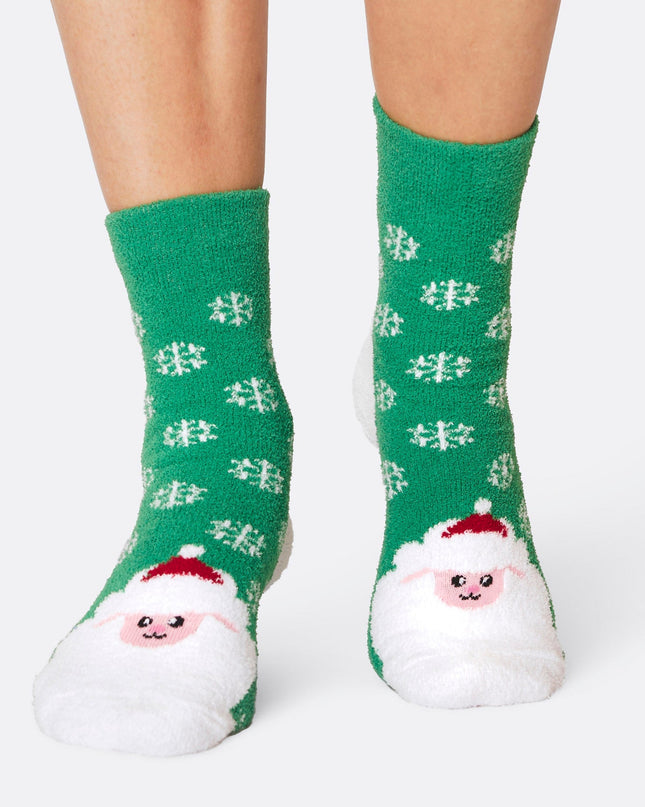 Kids' Fluffy Christmas Socks (3-pack)