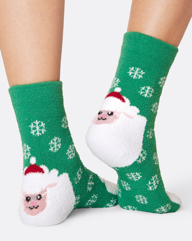 Kids' Fluffy Christmas Socks (3-pack)
