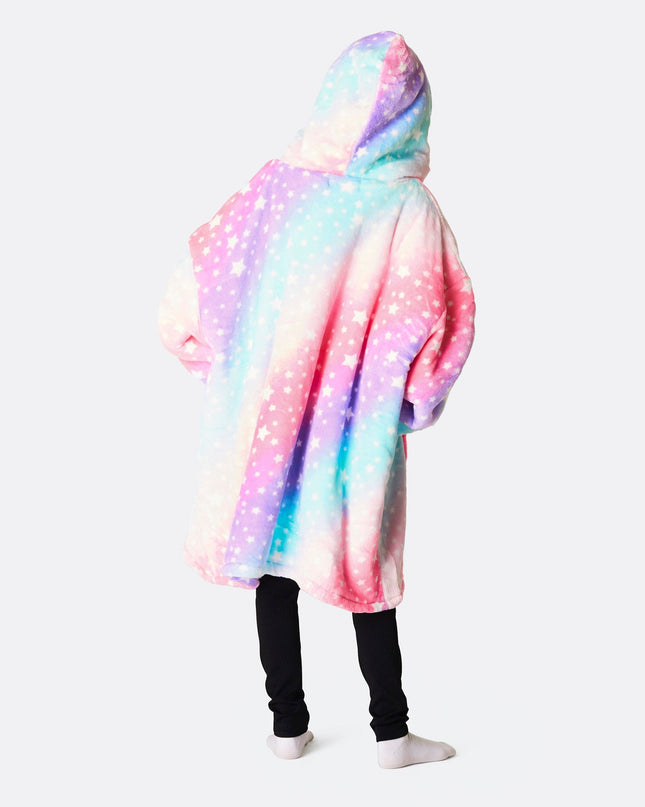 Børns Pink Regnbue HappyHoodie