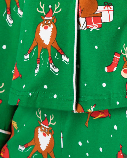 Kids' Reindeer Collared Christmas Pyjamas