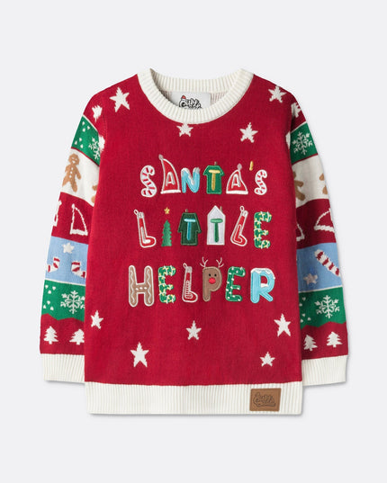 Kids' Santa's Little Helper Christmas Sweater