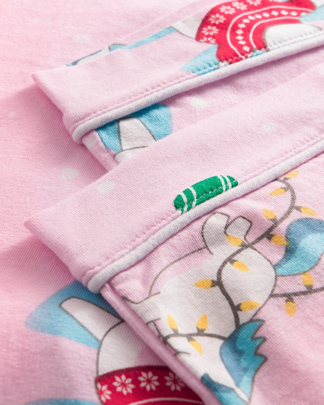 Kids' Unicorn Collared Christmas Pyjamas for Cozy Nights