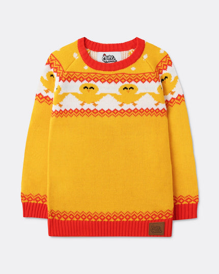 Kids Yellow Easter Sweater