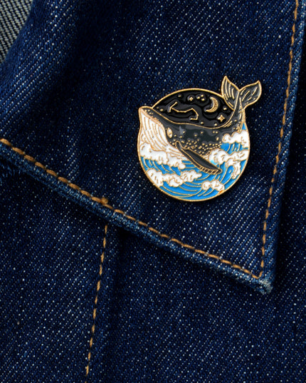 Badge - Whale in Waves for Easter