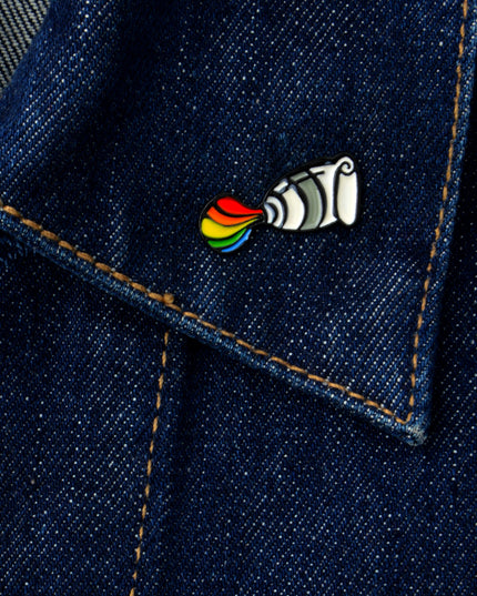 Rainbow Toothpaste Pin