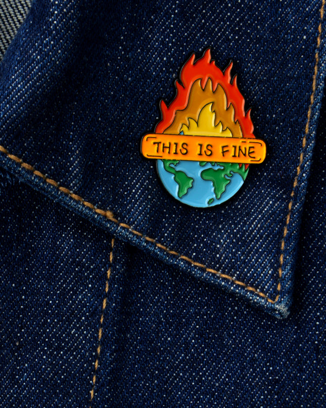 Pin This is Fine Planet