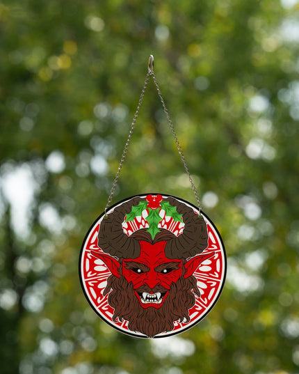 Adorno atrapa-sueños de Krampus de 6 pulgadas para decoración del hogar