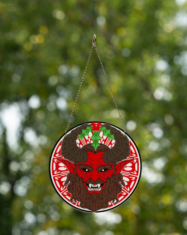 Adorno atrapa-sueños de Krampus de 6 pulgadas para decoración del hogar