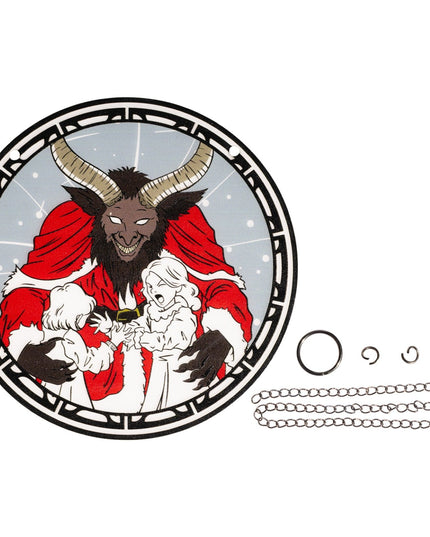 Adorno atrapa-sueños de Krampus de 6 pulgadas para decoración del hogar