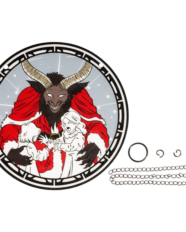 Adorno atrapa-sueños de Krampus de 6 pulgadas para decoración del hogar