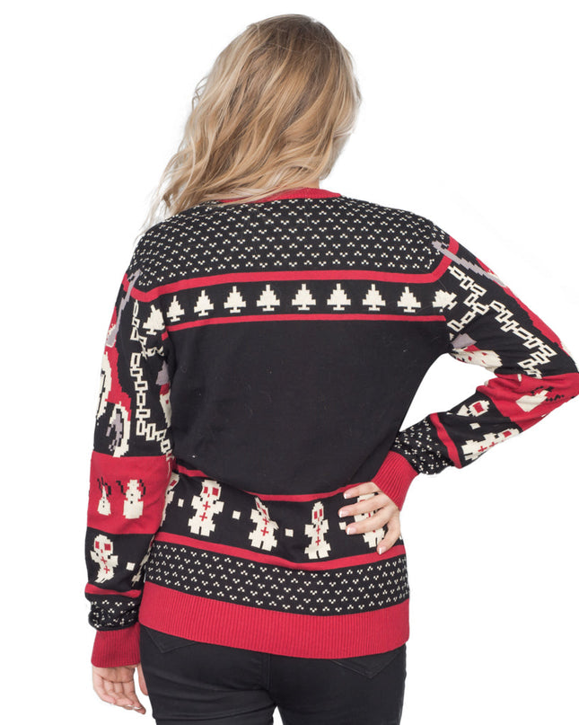 Women's Krampus Knit Ugly Christmas Sweater