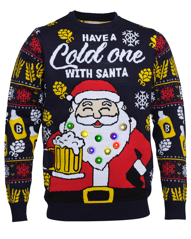 Have A Cold One With Santa Christmas Sweater for Men