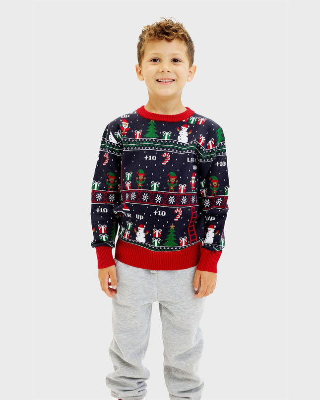 Vintage Gamer Christmas Sweater - Kids