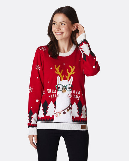 Women's Lama Christmas Sweater