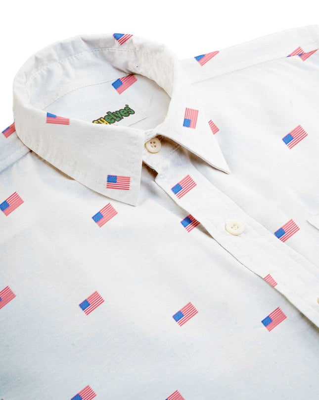 Men's USA Grand Ol' Flag Button Down Shirt