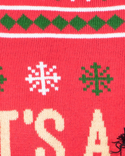 Suéter Navideño de Lámpara de Pierna de Cuento de Navidad