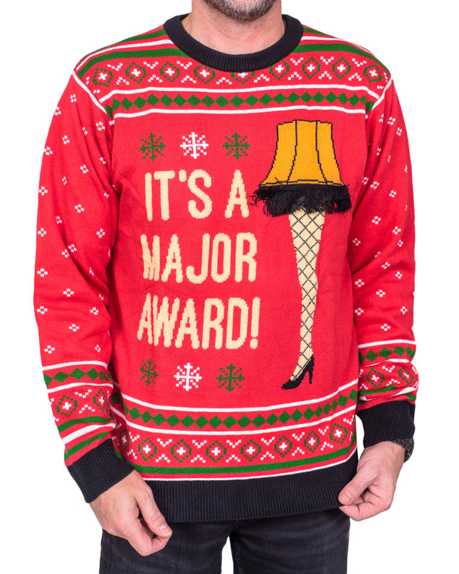 Christmas Story Leg Lamp Holiday Sweater