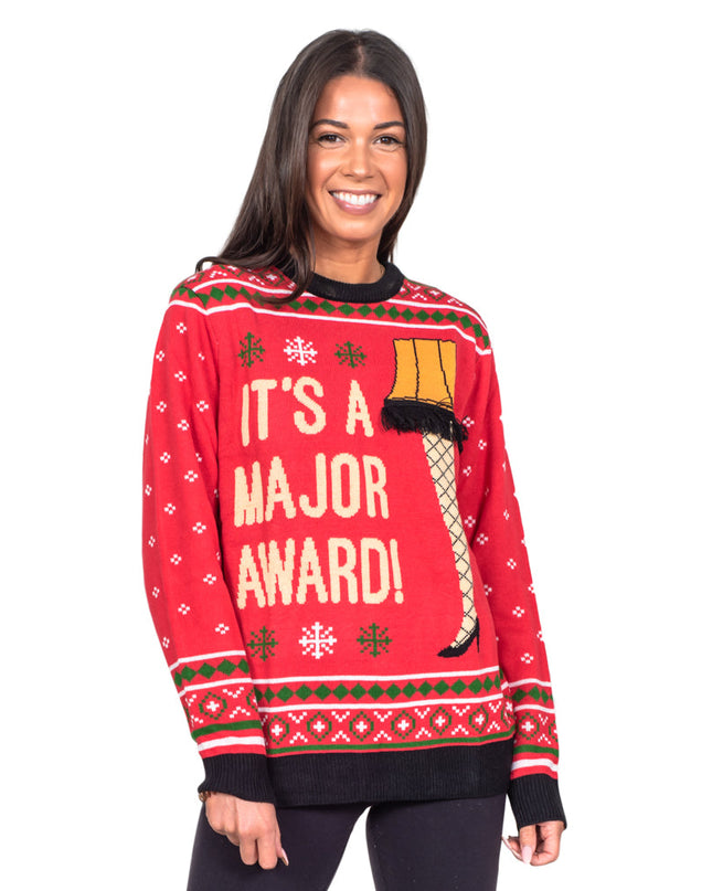 Christmas Story Leg Lamp Holiday Sweater