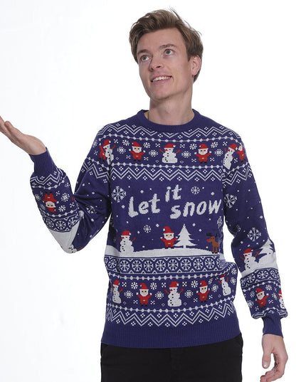 Suéter Navideño Let It Snow - Estilo Femenino para las Fiestas