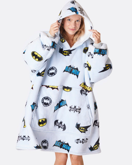 HappyHoodie Lys Blå Batman Edition til Voksne
