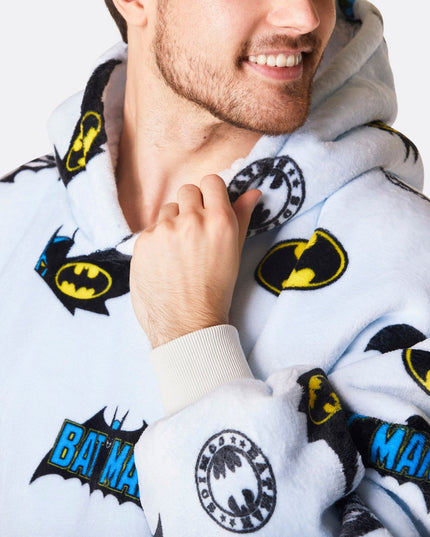 HappyHoodie Lys Blå Batman Edition til Voksne