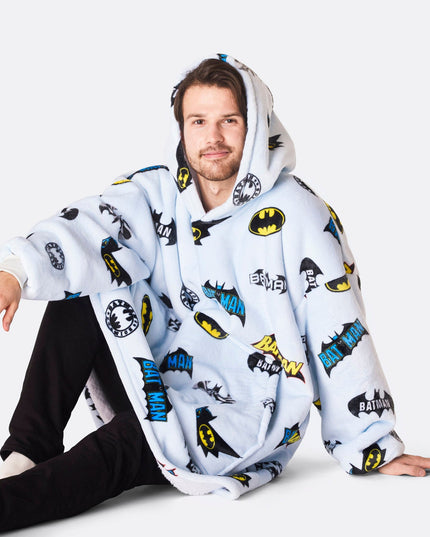 HappyHoodie Lys Blå Batman Edition til Voksne